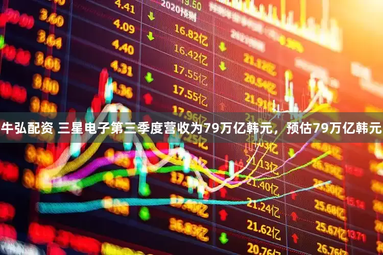 牛弘配资 三星电子第三季度营收为79万亿韩元，预估79万亿韩元
